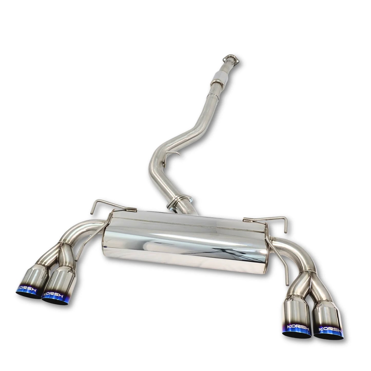 Korsh : Catback Exhaust (WRX/STi 08-10 G3 Widebody Hatch) - Stainless Steel with Titanium Tips (Copy)