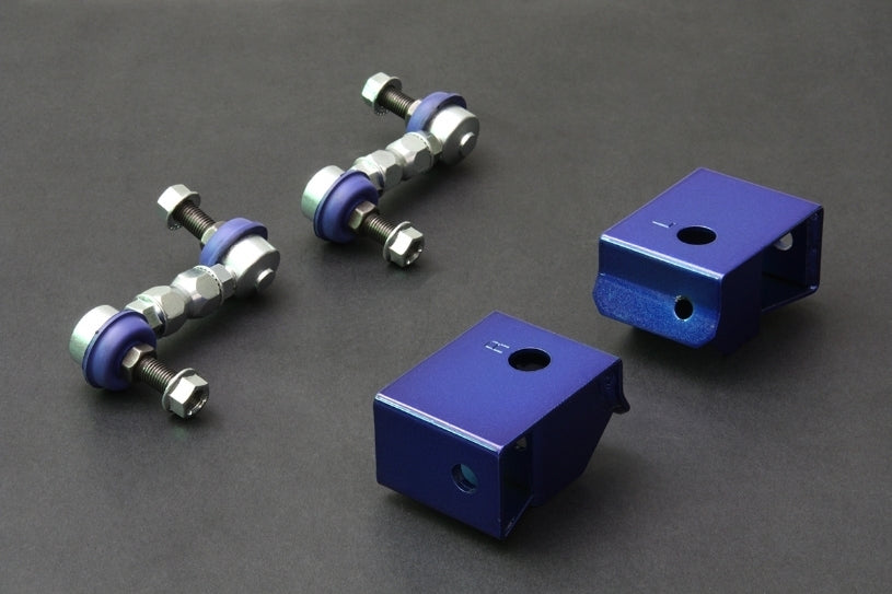 Hardrace - HD Adjustable Sway Bar links w/ Brackets - STI (92-06)