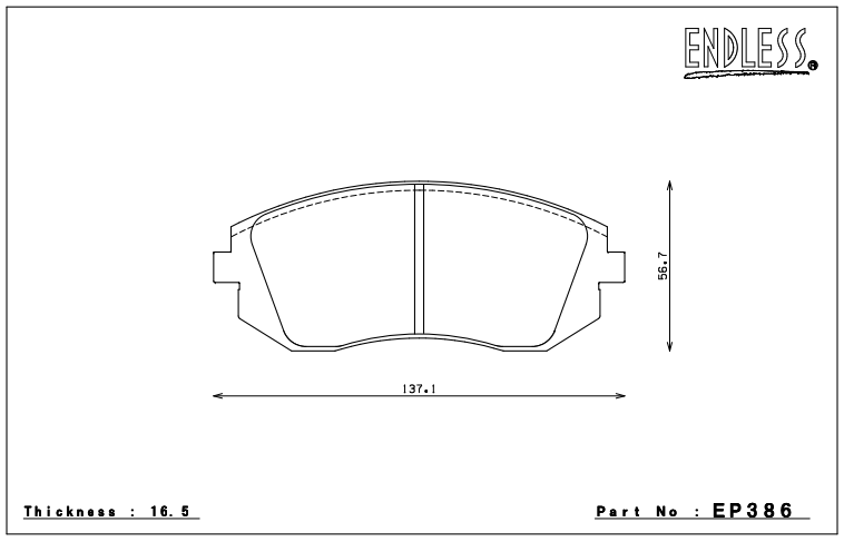 Endless - PC35 Brake Pads - Front (WRX GR/GV 08-14)