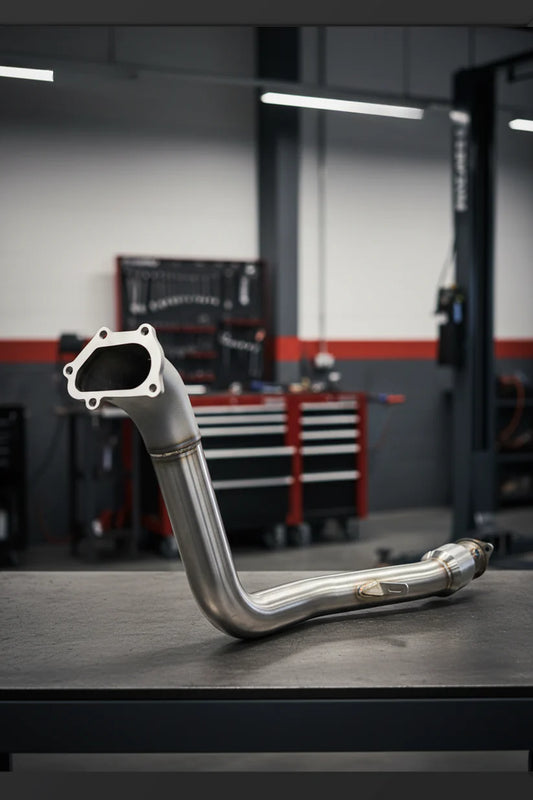 Korsh - Down Pipe with Hi Flow Cat (WRX/STi 01-07)