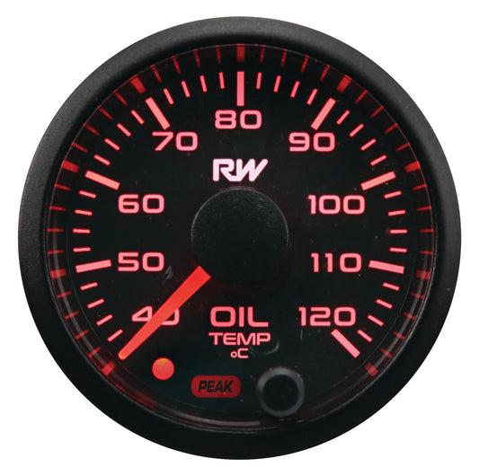 Raceworks Oil Temp Gauge (52mm) °C