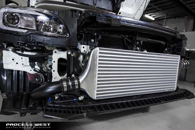 Process West - Front Mount Intercooler Kit (STi VA 15-20) Silver Core