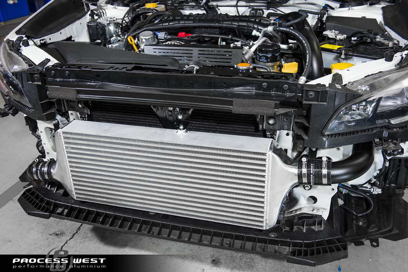 Process West - Front Mount Intercooler Kit (WRX VA 15-20) Black Core