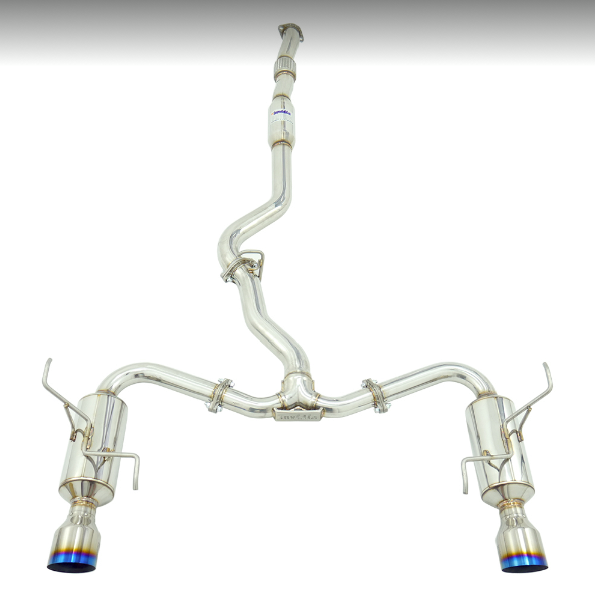 Invidia - R400 Cat back Exhaust - Ti Tips (WRX/STi VA 15-21) - Dual Exit