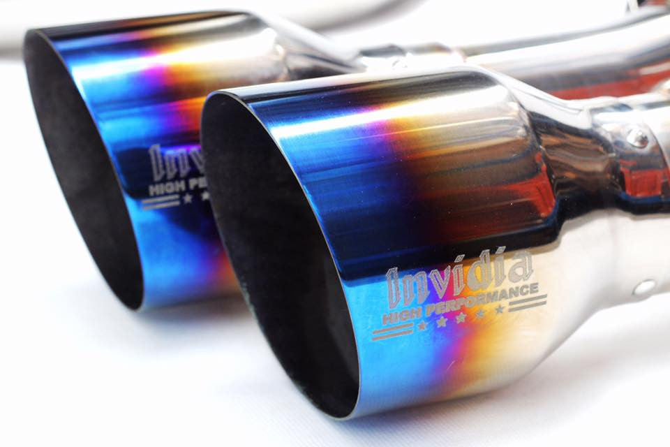 Invidia - R400 Turbo back Exhaust - Ti Tips (STi 08-14 Hatch)