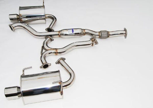 Invidia - Q300 Turbo back Exhaust - SS Tips (WRX Sedan 08-10)