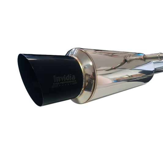 Invidia - N1 "Signature Series" Cat back Exhaust - BLACK Tip (WRX 01-07)