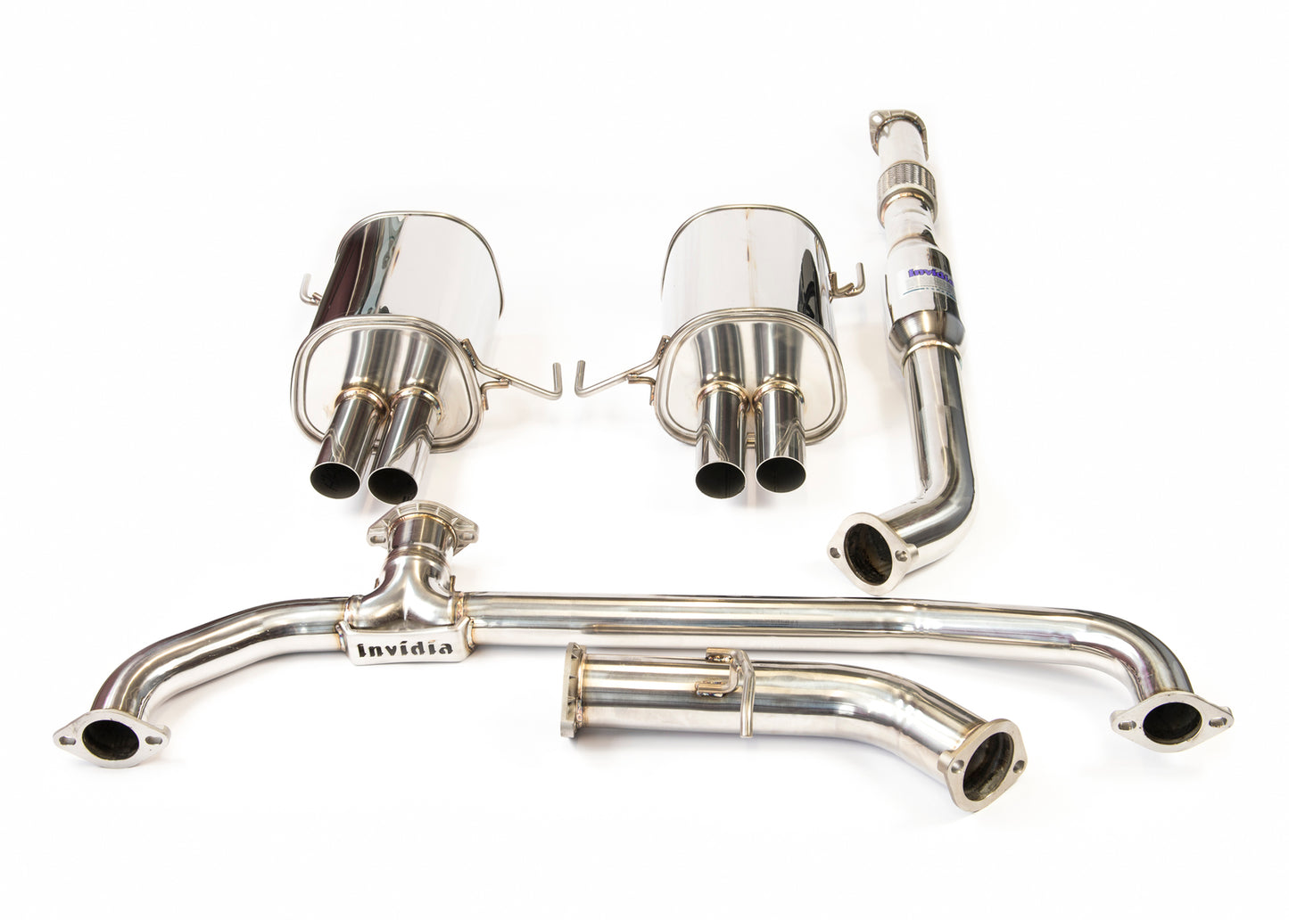 Invidia - Q300 Turbo back Exhaust - Polished Tips (Liberty BL/BP 06-09) - Manual