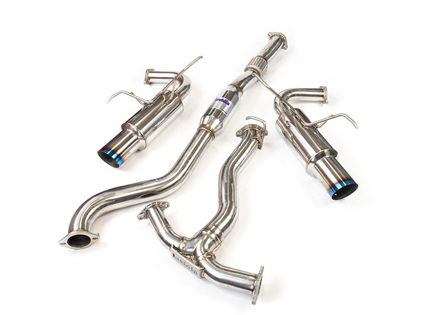 Invidia - N1 Turbo back Exhaust - Ti Tip (WRX/STi Sedan 11-14)