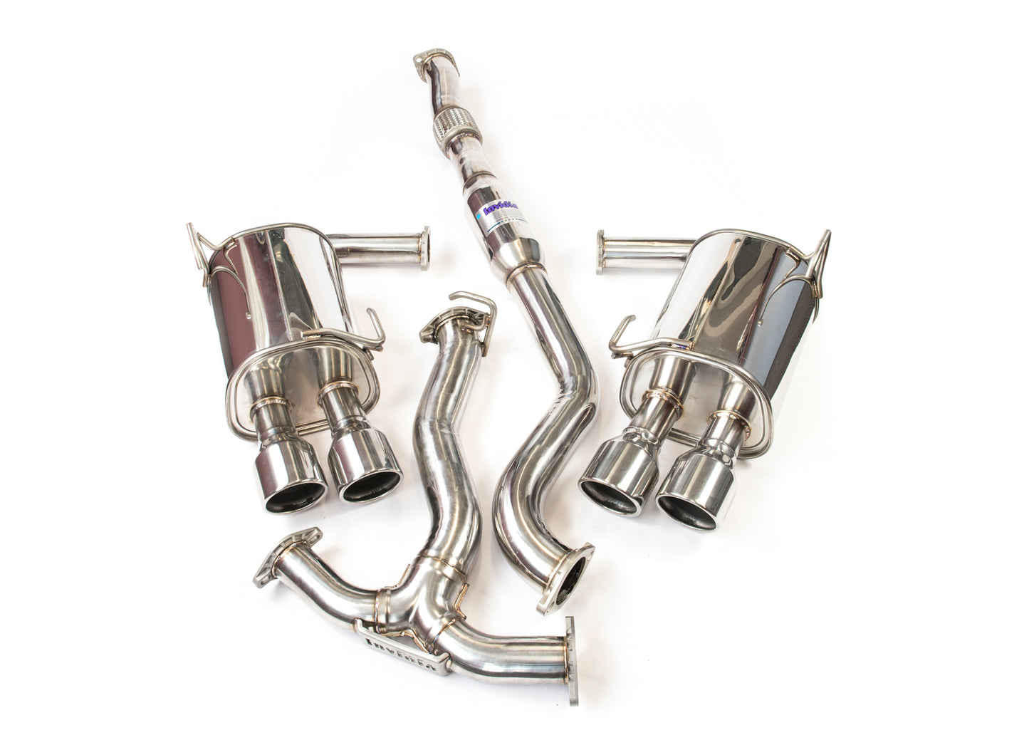 Invidia - Q300 Turbo back Exhaust - SS Tips (STi 15+)
