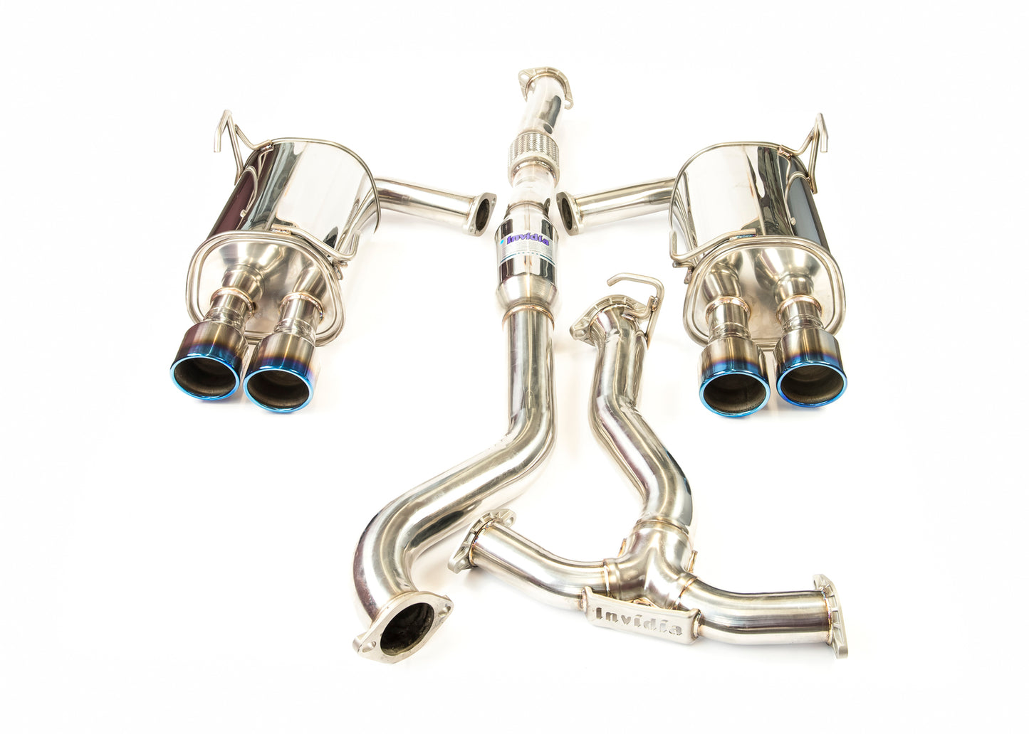 Invidia - Q300 Turbo back Exhaust - Rolled - Ti Tips (STi 15+)
