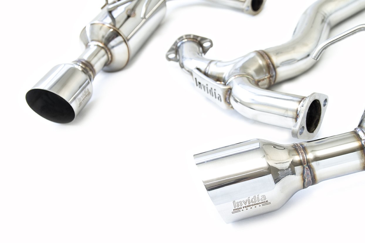 Invidia - R400 Cat back Exhaust - SS Tips (WRX/STi VA 15-21) - Dual Exit