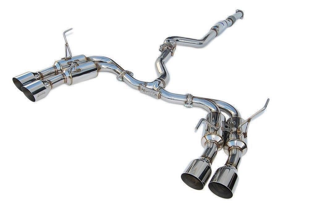 Invidia - R400 Turbo back Exhaust - SS Tips (WRX 15+ Manual)
