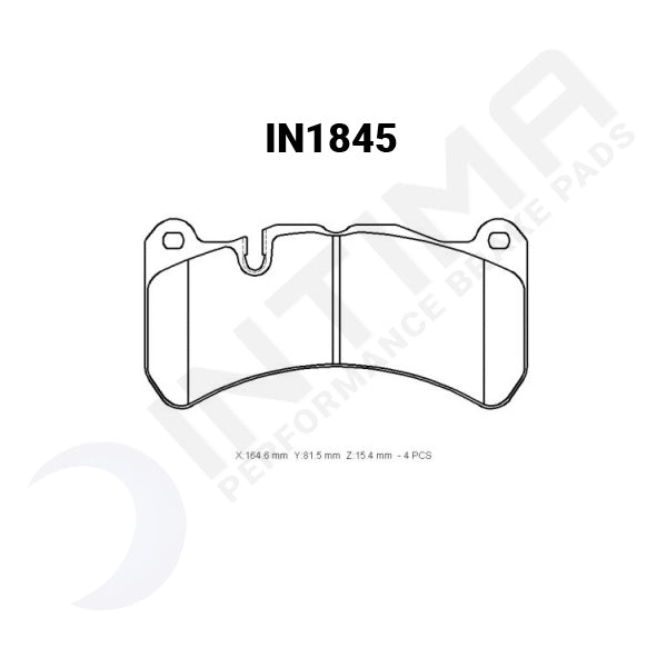 Intima - RR Brake pads - Front (STi Brembo 18+) - 6 Pot