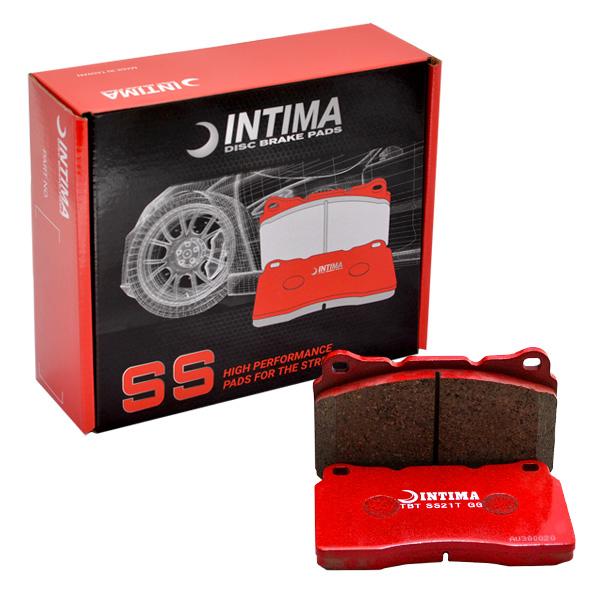 DBA + Intima - Front & Rear Brake Package - DBA T2 Slotted Rotors + Intima SS Brake pads - WRX VB (22+) MANUAL