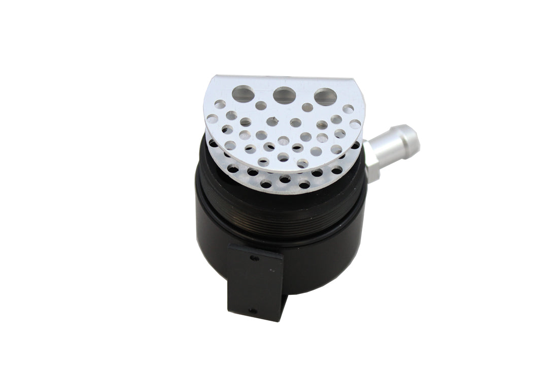 PSR/Motion - Compact Dual Baffled Oil Catch Can - 3 Port - BLACK