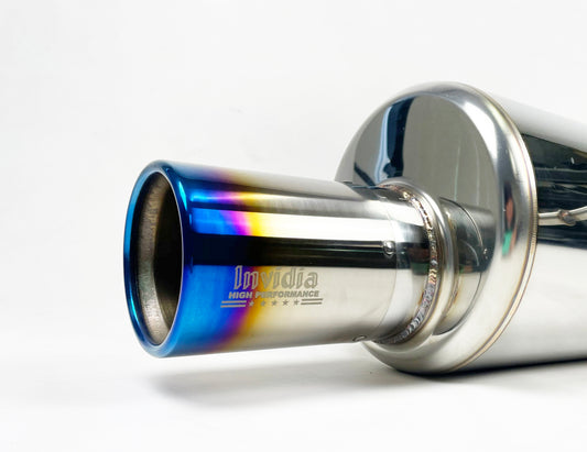 Invidia - G200 Cat back Exhaust with Ti Rolled Tip (Forester SG XT 03-07)
