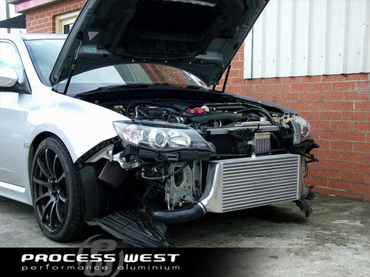 Process West - Front Mount Intercooler Kit (STi GR/GV 08-14) Black Core