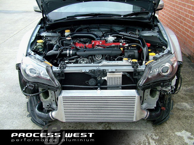 Process West - Front Mount Intercooler Kit (STi GR/GV 08-14) Silver Core