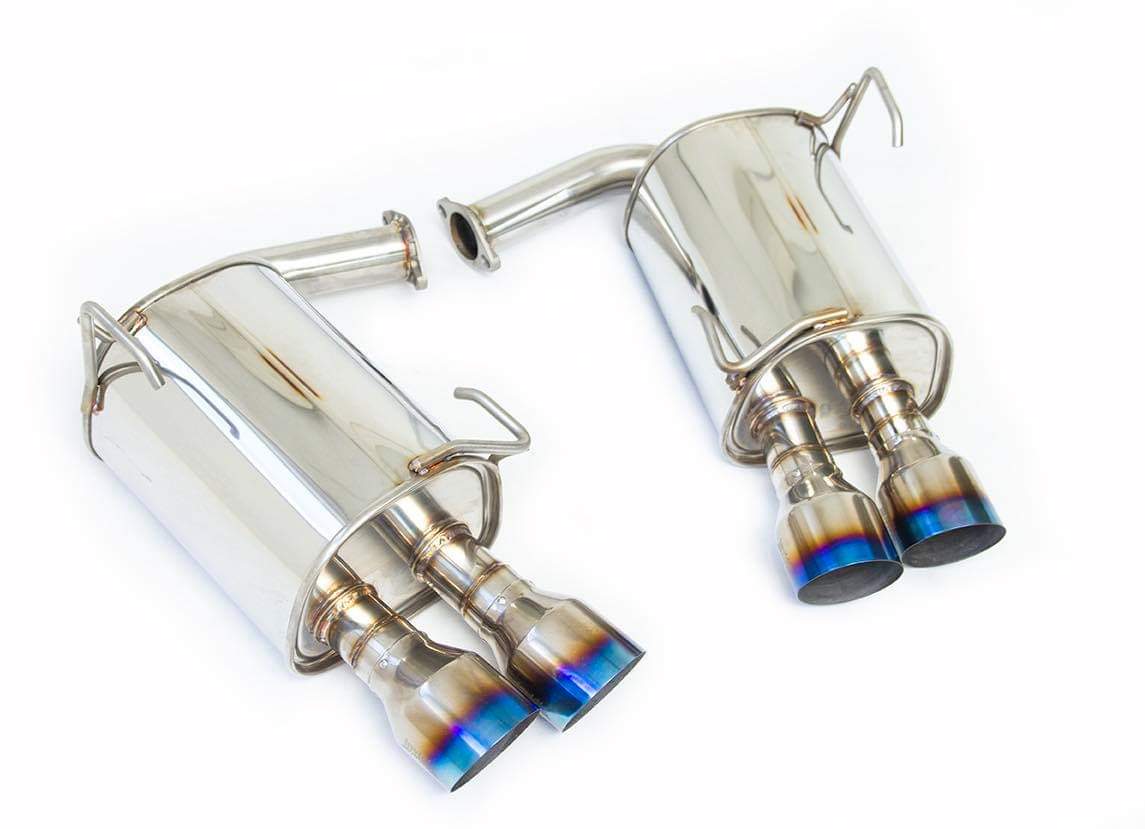 Invidia - Q300 Turbo back Exhaust - Straight Cut - Ti Tips (STi 15+)