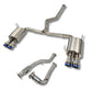 Korsh : Turbo back Exhaust (WRX 15-21 VA) - Full Titanium with Titanium Tips + Catted Stainless J pipe