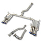 Korsh : Turbo back Exhaust (WRX 15-21 VA) - Stainless Steel with Titanium Tips + Catted Stainless J pipe