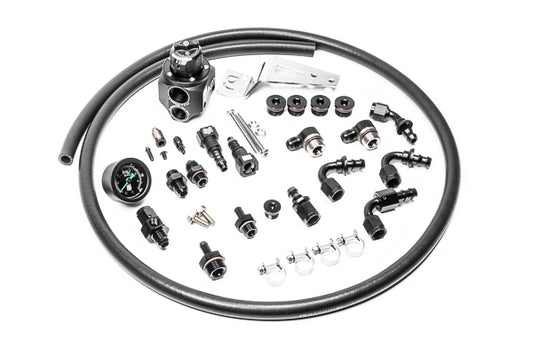 Radium Parallel Fuel Rail Plumbing Kit w/DMR RA Regulator - Subaru WRX 08-14/STI 08-21/FXT SH/LGT 07-14 (EJ20/EJ25)