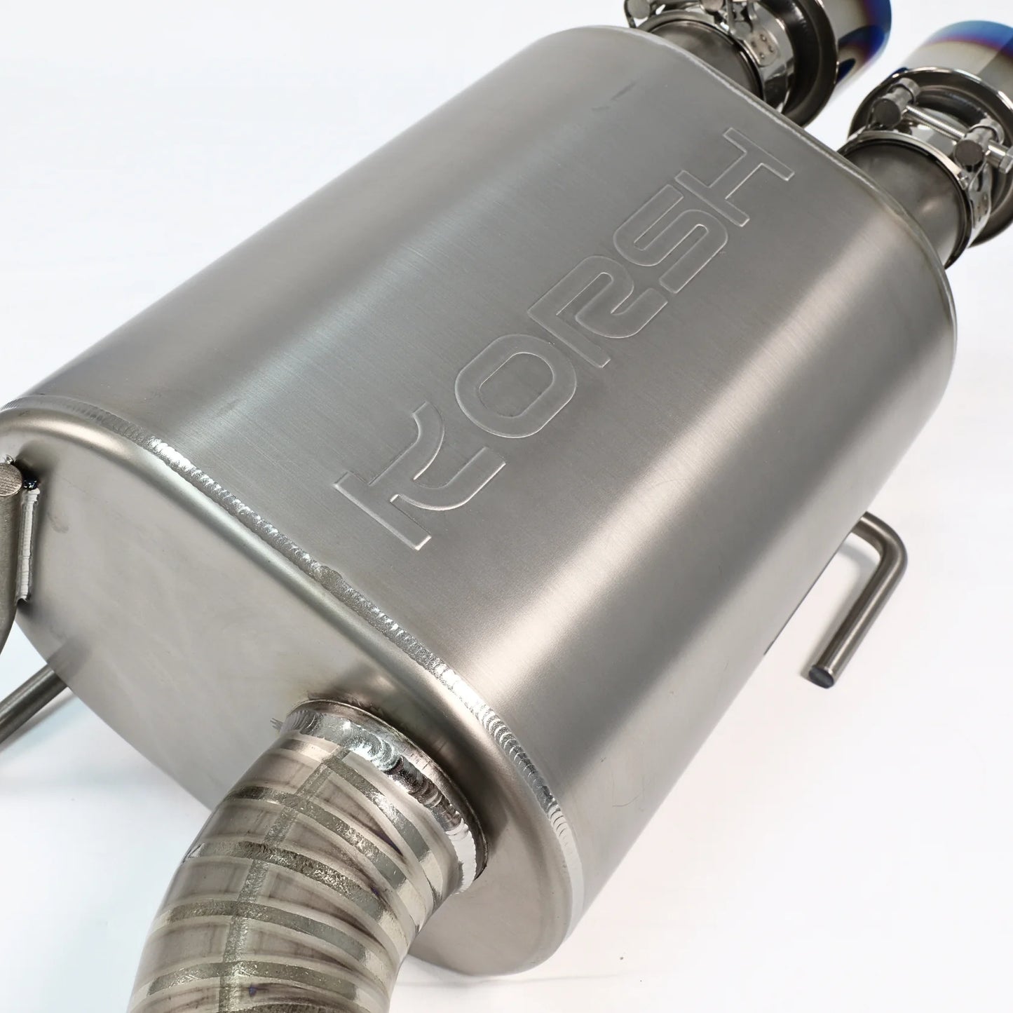 Korsh : Turbo back Exhaust (WRX 15-21 VA) - Full Titanium with Titanium Tips + Catted Stainless J pipe