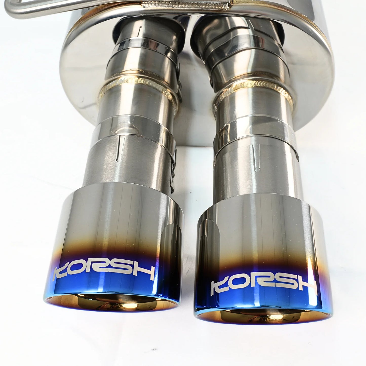 Korsh : Turbo back Exhaust (WRX 15-21 VA) - Stainless Steel with Titanium Tips + Catted Stainless J pipe