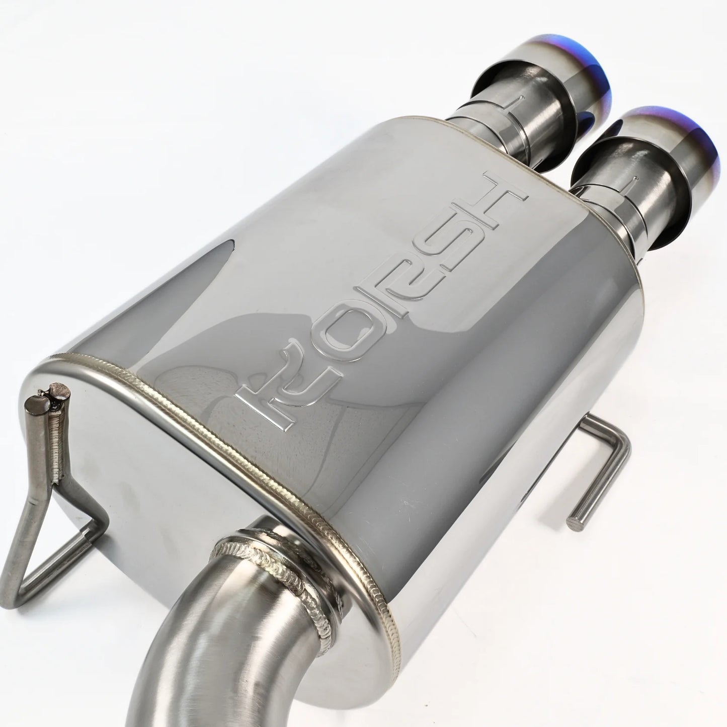 Korsh : Turbo back Exhaust (WRX 15-21 VA) - Stainless Steel with Titanium Tips + Catted Stainless J pipe
