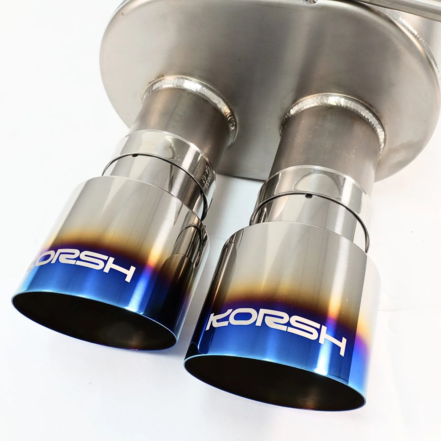 Korsh : Turbo back Exhaust (WRX 15-21 VA) - Full Titanium with Titanium Tips + Catted Stainless J pipe