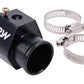 Raceworks 32mm Radiator Hose Coolant Temp Sensor Adapter 1/8" NPT - Black