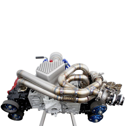 BNM Performance Fab Twin Scroll Rotated Twist Mount Turbo Kit w/3.5" Down-Pipe (EJ 25/20)
