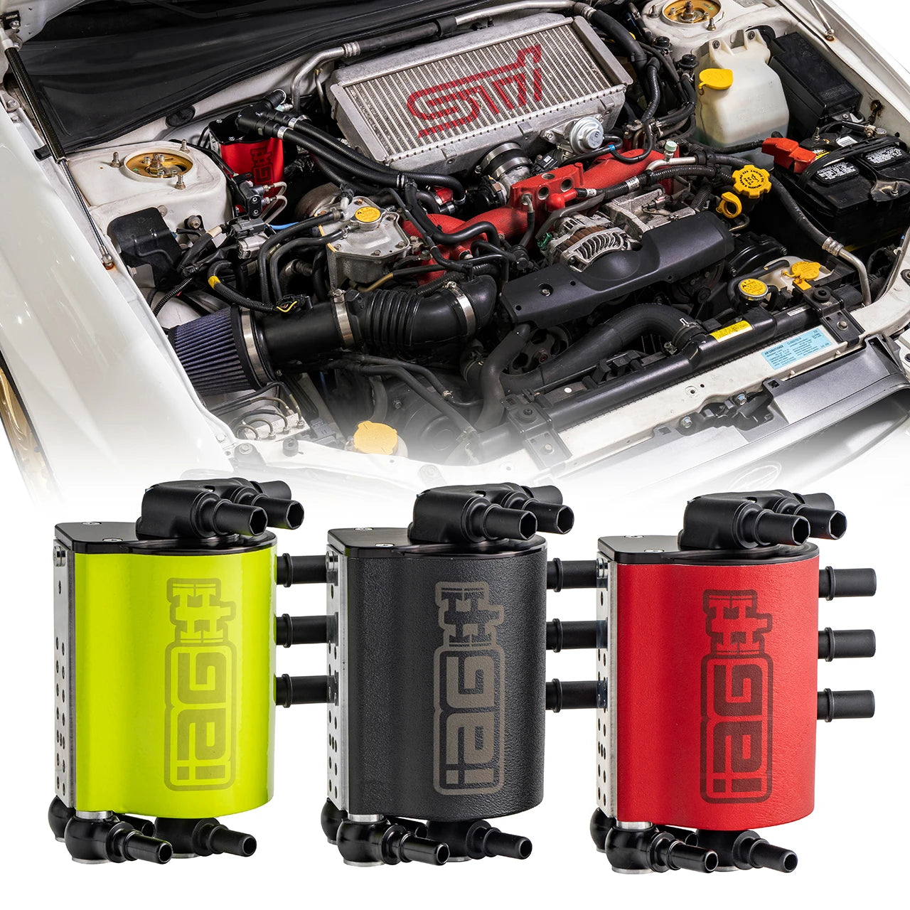 IAG Performance - V3 Street Series Air/Oil Separator - WRX/STi (01-07)
