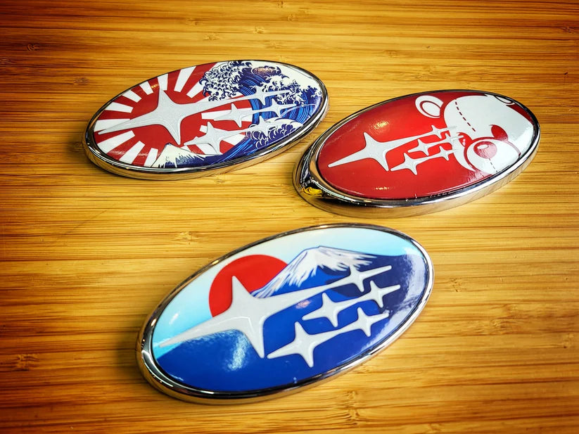 SUYA - 3D Front Grille & Rear Emblem Badge Overlay  - BRZ/Levorg/WRX 15+
