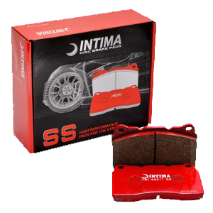 Intima + HCS - Front & Rear Brake Package - HCS Slotted Rotors + Intima SS Brake Pads - (STi 08-17) BREMBO (5X114.3)