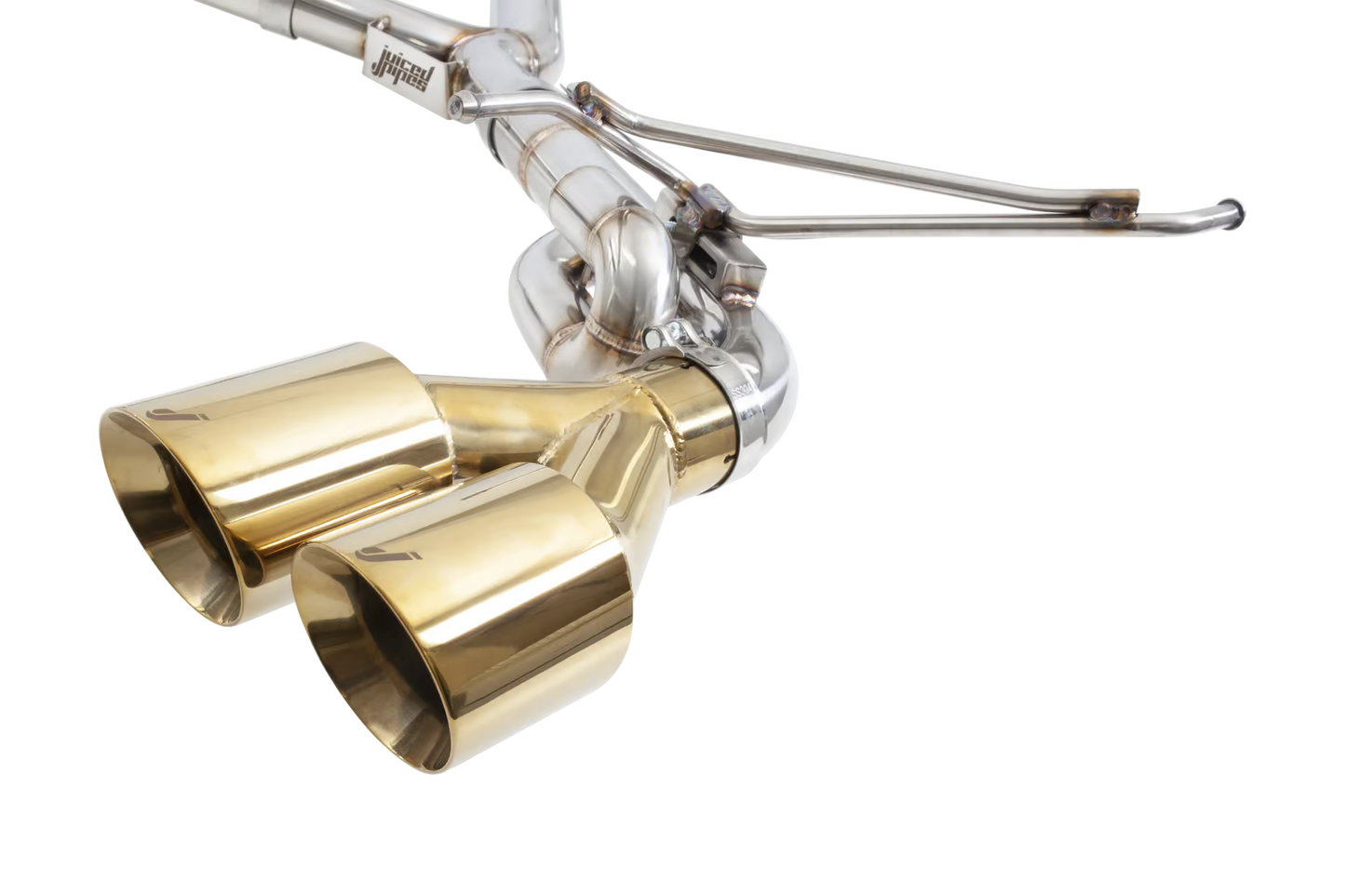 Juiced Pipes 3″ Gold Tip Catback Exhaust (WRX/STI 11-14 SEDAN)