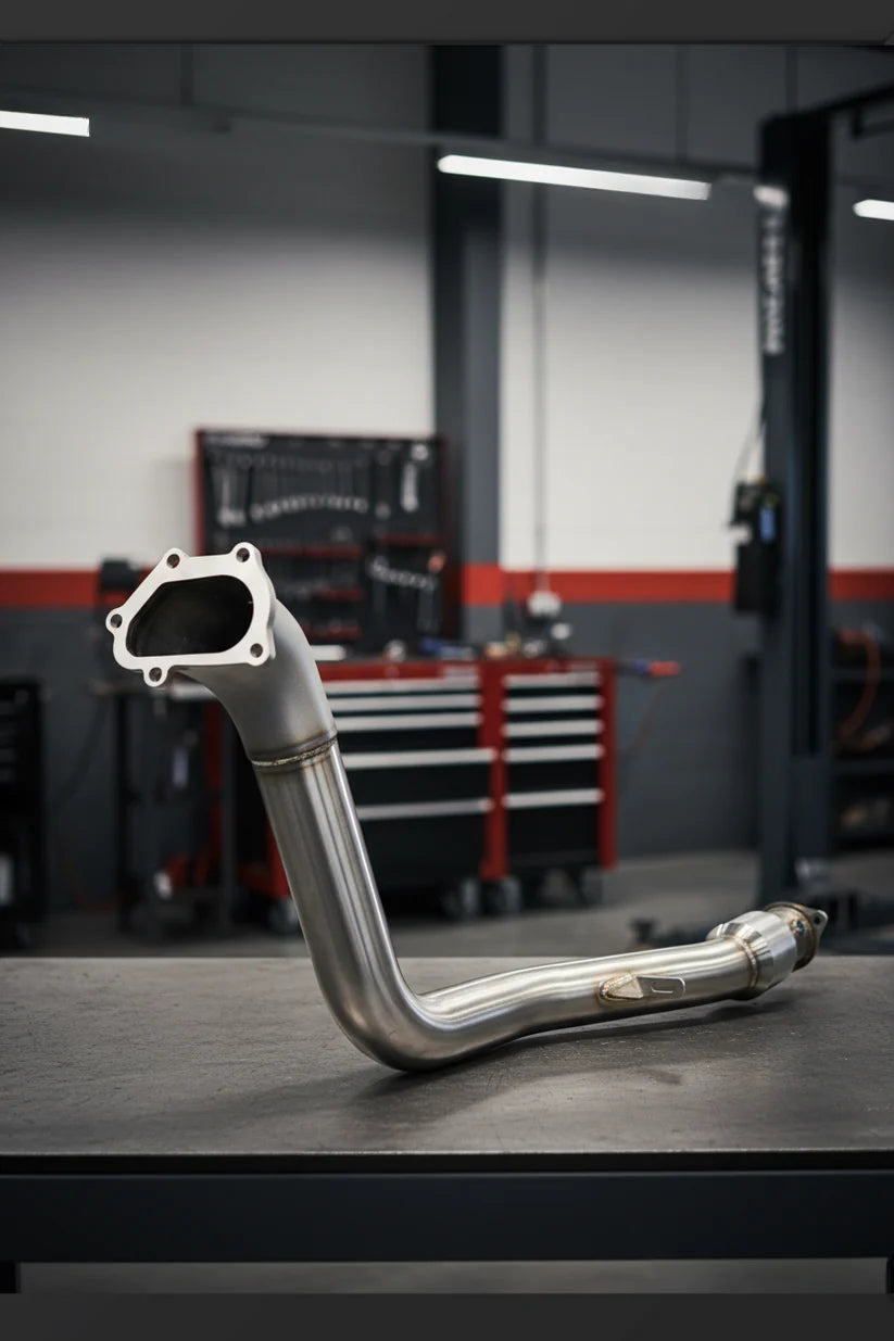 Korsh - Down Pipe with Hi Flow Cat (WRX 08-13) - Manual and 4 Speed Auto