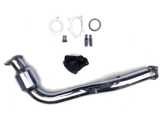 AVO Turbo 3" Catted Twin Scroll Down-Pipe - STI (01-07 JDM EJ20 Twin Scroll)