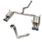 Korsh : Turbo back Exhaust (WRX/STi 10-13 G3 Sedan) - Full Titanium with Titanium Tips + Catted Stainless Downpipe