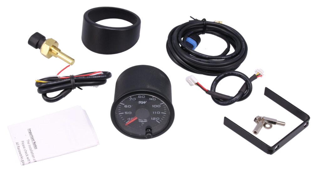 Raceworks Water Temp Gauge (52mm) 0-120°C