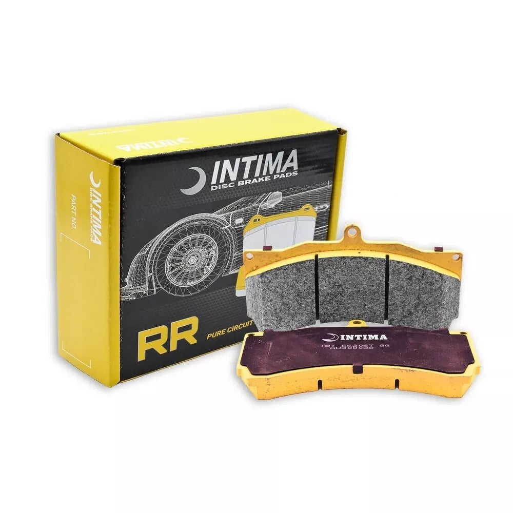 Intima + HCS - Front & Rear Brake Package - HCS Slotted Rotors + Intima RR Brake Pads - (STi 08-17) BREMBO (5X114.3)