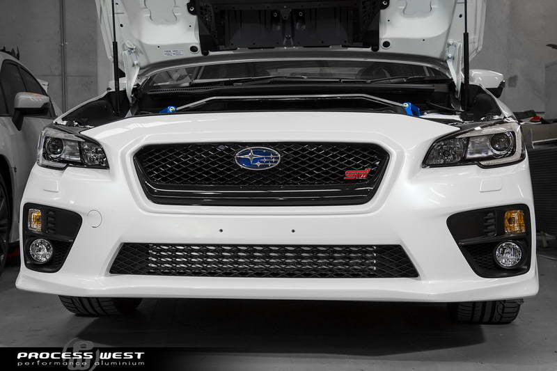 Process West - Front Mount Intercooler Kit (STi VA 15-20) Black Core