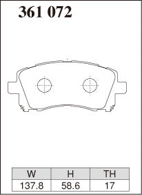 Dixcel - ES Brake Pads - Front (WRX GR/GV 08-14)