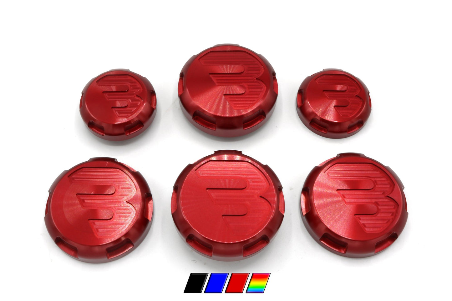 Billetworkz - Engine Bay Cap Set - B Series (RED) - WRX/STi GD (02-07)