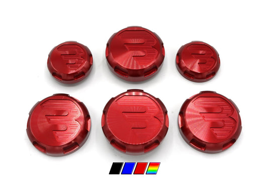 Billetworkz - Engine Bay Cap Set - B Series (RED) - WRX/STi GD (02-07)