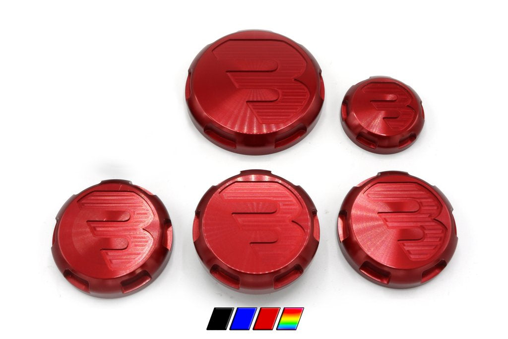 Billetworkz - Engine Bay Cap Set - B Series (RED) - STi VAB (15+)