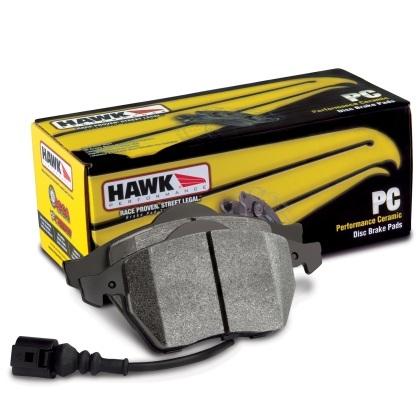 DBA + Hawk Performance - Front & Rear Brake Package - DBA T2 Slotted Rotors + Hawk Performance Ceramic Pads - STi GR/GV (08-14)