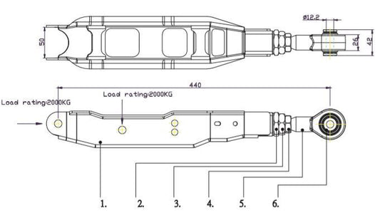 Hardrace - Rear Lower Control Arm Hardened Rubber - Forester SJ (13+)