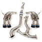 Invidia - R400 Cat back Exhaust - Ti Tips (WRX 10-14 Hatch) (WIDE BODY)